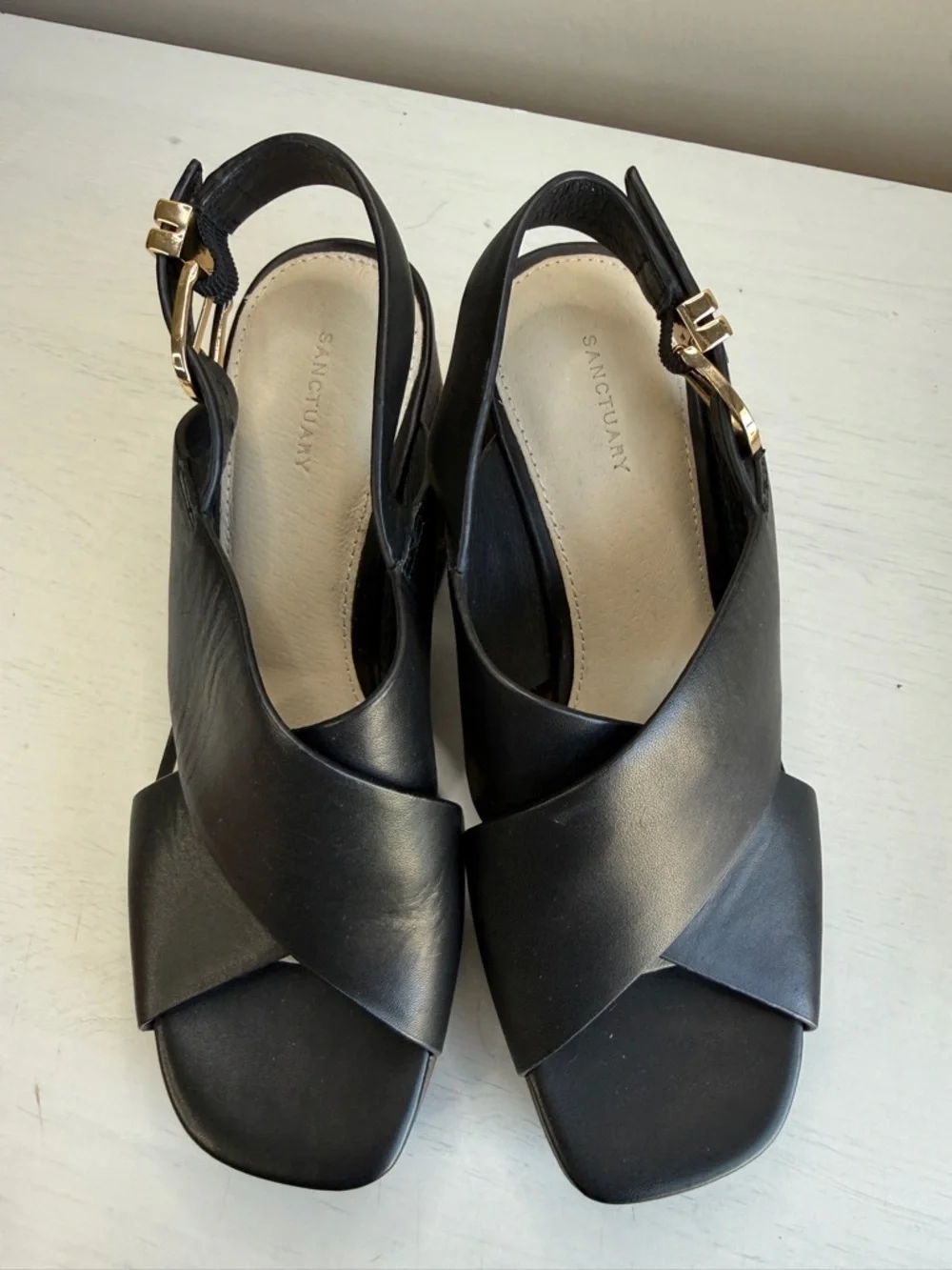 Sanctuary Nouveau Platform Wedge Sandal sz 6